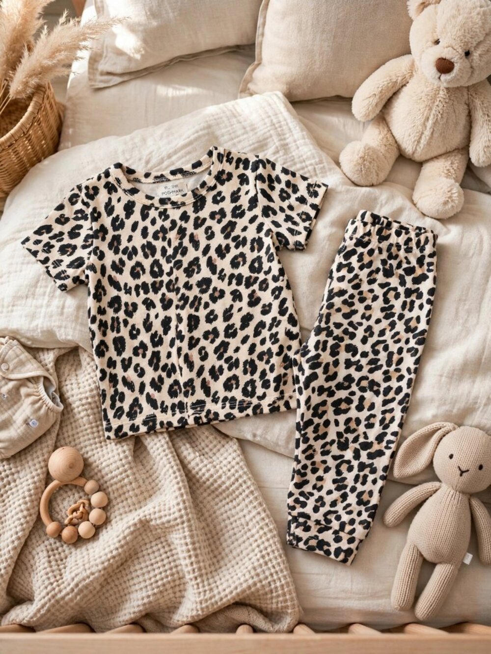 Bundles Baby Place Leopard Pajama Set — 6-9M